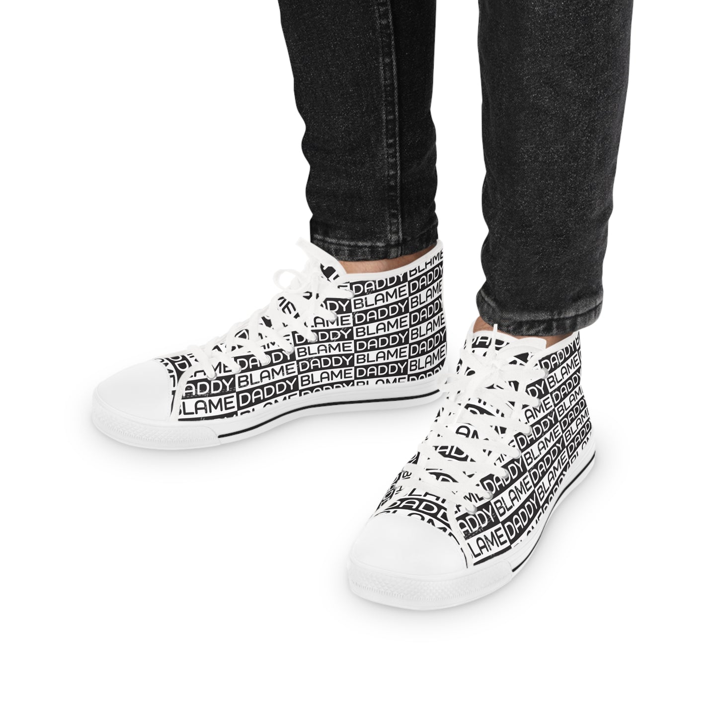 Blame Daddy Men's High Top Sneakers