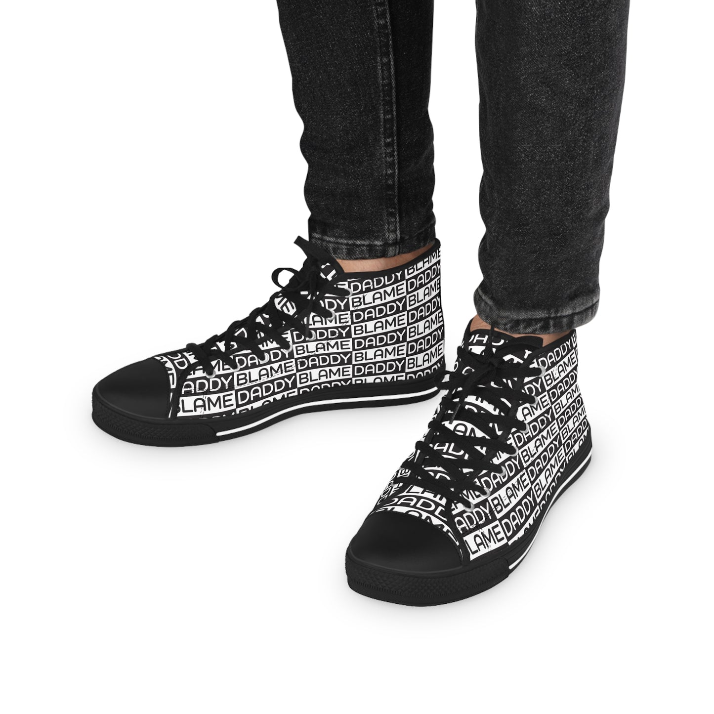 Blame Daddy Men's High Top Sneakers