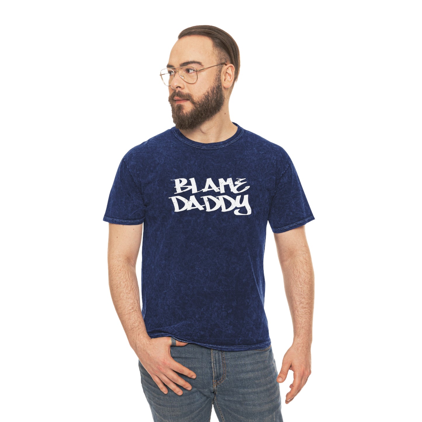 Blame Daddy Mineral Wash Graffiti T-Shirt