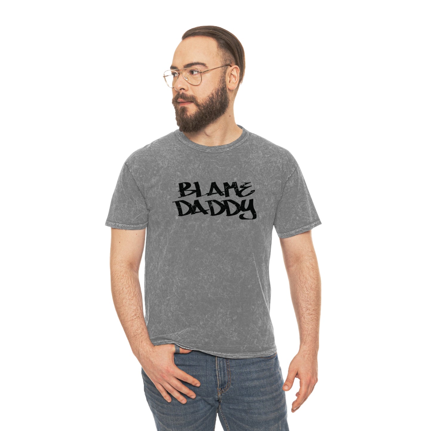 Blame Daddy Mineral Wash Graffiti T-Shirt
