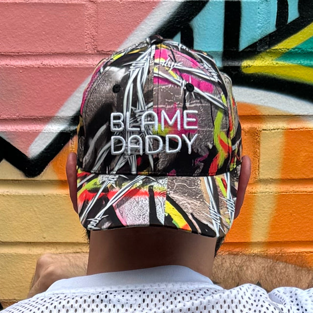 Blame Daddy Snap Back Hat (Graffiti)