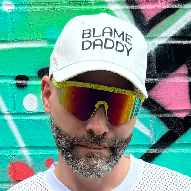 Blame Daddy Snap Back Hat (White)