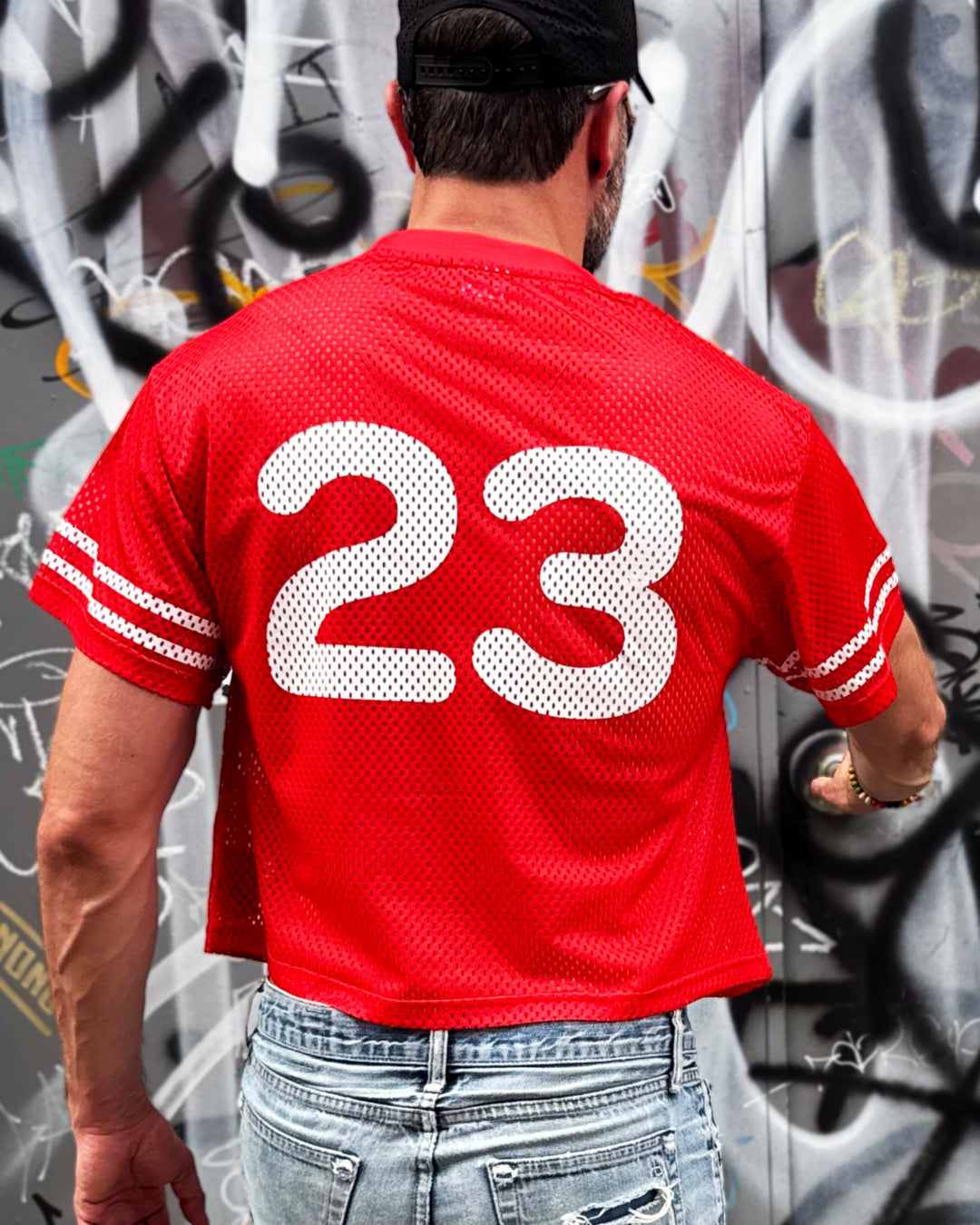 Blame Daddy Oversized Sport Jersey (Red)