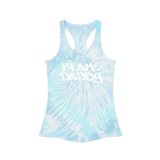 Blame Daddy Graffiti Tie Dye Racerback Tank