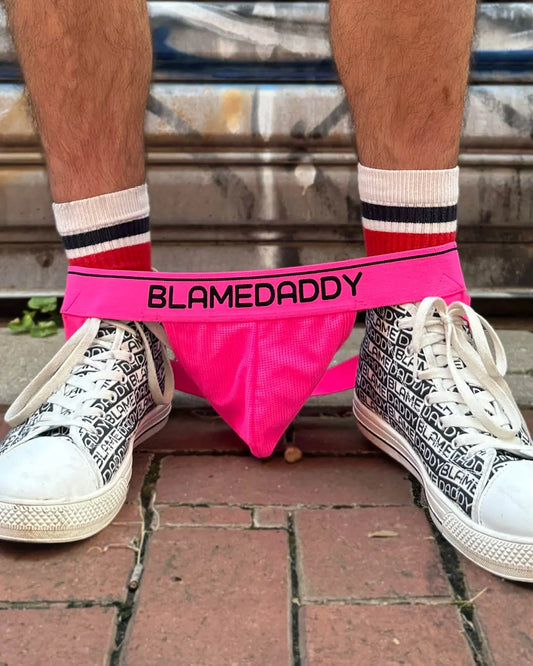 Blame Daddy Classic Jockstrap | Neon Pink