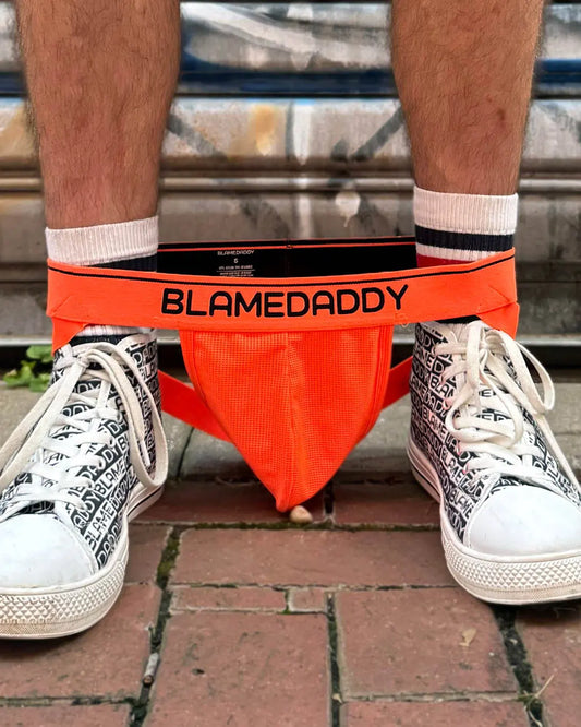 Blame Daddy Classic Jockstrap | Electric Orange