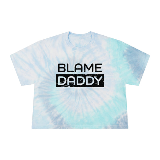 Blame Daddy Tie-Dye Crop Top