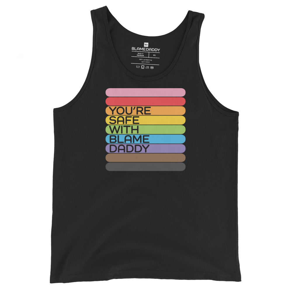 You're Safe With Blame Daddy Pride Tank